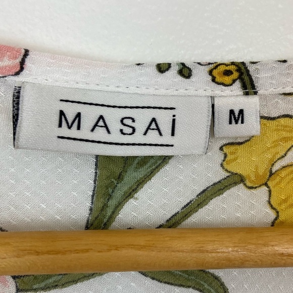 MASAI Colorful Floral Short Sleeve Top - Picture 3 of 8